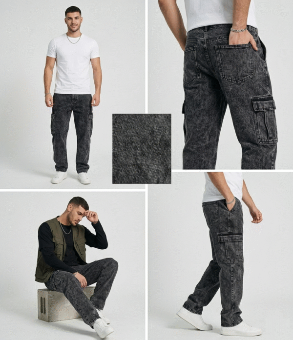 Cargo Jeans | Grey Edition